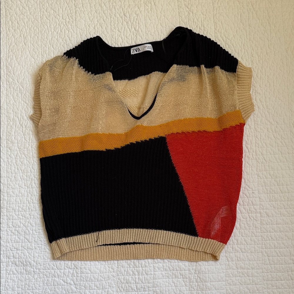 Zara Multicolor Knit Top